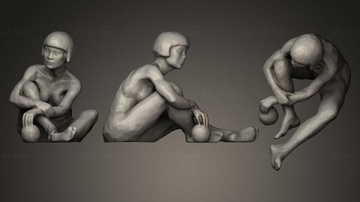Статуэтки и статуи разные (Femme Frange, STKR_0006) 3D модель для ЧПУ станка